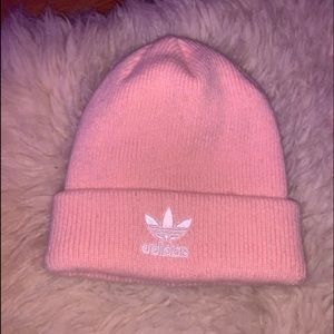 pink adidas beanie